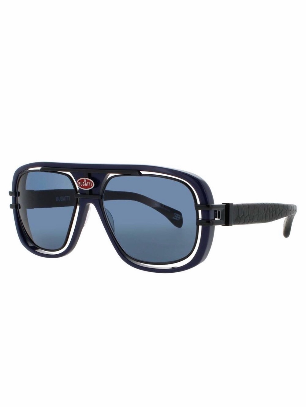 NEW BUGATTI 07 DK.BLU/BK DARK BLUE/BLACK Sunglasses Authentic